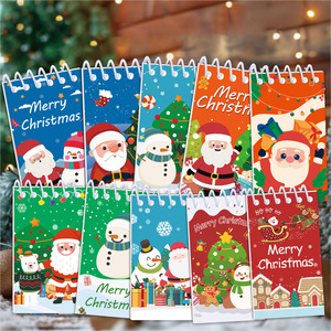 Christmas-Themed Spiral <b>Notebook</b> <b>Mini</b> Portable Diary For Students And Kids - Product Image 3