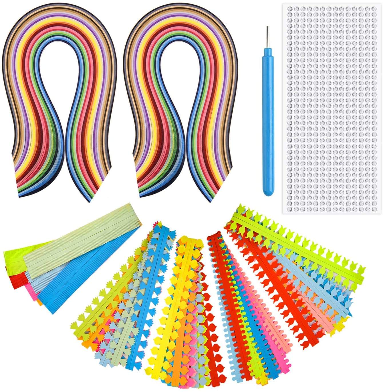 Kit Bordi Quilling 5 Forme - Per Carta Decorativa, Fai Da Te, Decorazioni Creative - Foto 8