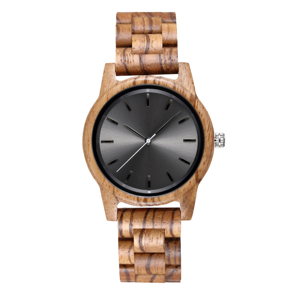 Men's zebra wood gray surface