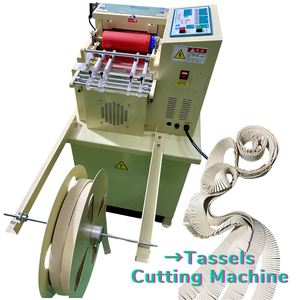 Machine de découpe de bandes élastiques à franges et pompons, fabriquée en usine, pour découpe de rouleaux en feuilles - Product Image 2