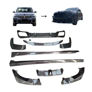Kit Carrozzeria in Fibra di Carbonio Stile LD per BMW <span class=keywords><strong>X5</strong></span> G05 2019, Spoiler Anteriore, Minigonne Laterali, Diffusore Posteriore, Parti per Tuning Aerodinamico Esterno - Product Image 1