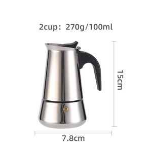 <span class=keywords><strong>Cafetera</strong></span> Moka Clásica Italiana de <span class=keywords><strong>Acero</strong></span> <span class=keywords><strong>Inoxidable</strong></span>, <span class=keywords><strong>Cafetera</strong></span> Eléctrica Portátil con Capacidad de 450 ml, Opciones de <span class=keywords><strong>3</strong></span>/6/9/12 <span class=keywords><strong>Tazas</strong></span> - Product Image 3