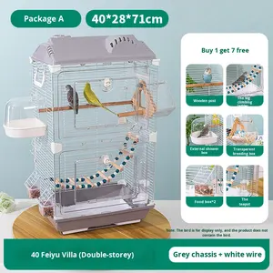 <span class=keywords><strong>Cage</strong></span> à oiseaux en métal de taille moyenne, paysage, pour perruches, calopsittes, pinsons, grande villa pour observer les oiseaux, <span class=keywords><strong>cage</strong></span> à oiseaux de grande taille - Product Image 6