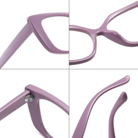 Nouveauté 2025 Lunettes optiques pour femmes en plastique œil de chat bloquant la lumière bleue