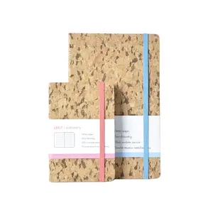 Cuaderno ecológico A5 con logotipo personalizado, cuaderno de tapa dura de corcho, promoción personalizada, libro de empresa