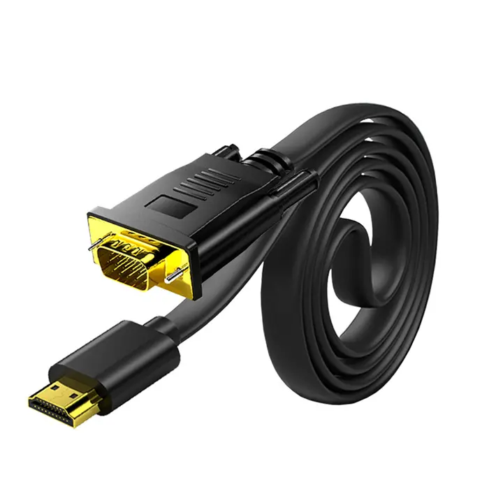 HDMI to VGA With Audio HD Adapter Cable Video Converter Compatible for TV Computer Laptop Gold Plated HDTV to VGA Cable