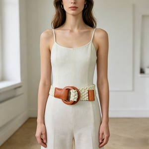 <span class=keywords><strong>Cintura</strong></span> in cotone intrecciato da <span class=keywords><strong>donna</strong></span> all'ingrosso per fabbriche, con fibbia rotonda, <span class=keywords><strong>cintura</strong></span> <span class=keywords><strong>beige</strong></span> intrecciata alla moda con fibbia ad ardiglione in lega - Product Image 3