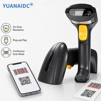 Lecteur de codes-barres sans fil 1D 2D YUANAIDC, lecteur de codes QR portable, pistolet de numérisation filaire USB 2.4G pour supermarché, entrepôt, inventaire