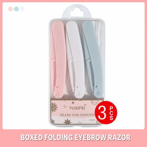 Ensemble de rasoirs à sourcils pliables en acier inoxydable, lame portable, tondeuse à sourcils, rasoir pour les poils du visage pour femmes - Product Image 6