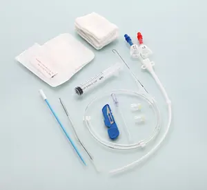 Disposable Hemodialysis Catheter Blood Purification Products One-time Use Customizable SIngle Double Triple Lumen Straight Curve