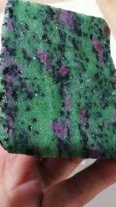 Piedra Natural de Rubí Zoisita en Bruto, Cristales Crudos al por Mayor, Alta Calidad, Verde, Curativo, Coleccionable, Decoración del Hogar - Product Image 4
