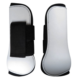 Ngựa Bền PU Shell Neoprene Fetlock Bảo Vệ Khởi Động Móc & Vòng <span class=keywords><strong>L</strong></span>ặp Fastener Đóng Cửa Khởi Động - Product Image 5