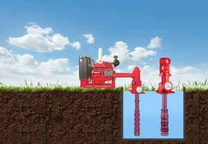 Pompe à eau multi-étages verticale pour puits profond avec moteur à arbre long - Product Image 2