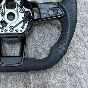 Volante de Cuero Perforado Completo para <span class=keywords><strong>Audi</strong></span> A3, 8V A4 A5 <span class=keywords><strong>A6</strong></span> C6 A7 A8 C7 C8 A8 S3 S4 S5 S6 B8 Rs3 Rs5 Rs6 Rs7 Q3 Q5 Q7 - Product Image 6