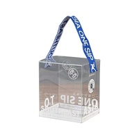 Boîtes en plastique transparent PET prêtes à la vente pour l'emballage de cosmétiques, articles cadeaux carrés en PVC transparent