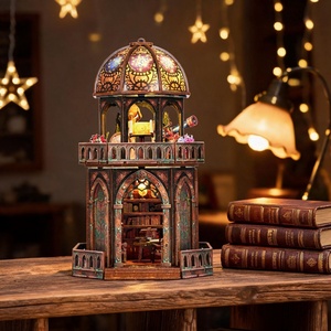 Modèle de puzzle 3D en bois à assembler : Observatoire DIY Hut, étagère architecturale, jouet de construction, cadeau d'anniversaire - Product Image 5