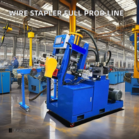 Nouvelle ligne de production complète d'agrafeuse automatique de fil goupille faisant la machine