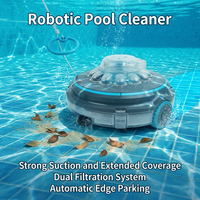 Robot aspirateur de piscine sans fil, machine de nettoyage automatique pour piscines hors sol et enterrées
