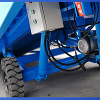 Rampe de chargement portable en acier au carbone pour la logistique d'entrepôt, rampe de chargement mobile hydraulique réglable pour quai
