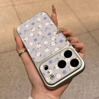 Coque de téléphone portable en cuir imprimé nœud papillon, coque arrière blanche Corning pour iPhone 16 12 15 18 17 Air Pro Max