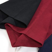 T-shirt uni surdimensionné pour homme de haute qualité en coton 240g, modèle parent-enfant, avec empiècement d'épaule, demi-manches et blocs de couleur, vente en gros