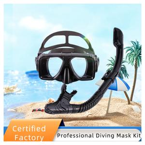 Juego de máscara de vidrio templado HD, el mejor equipo de buceo profesional de snorkel facial, kit de silicona, <span class=keywords><strong>gafas</strong></span> de buceo - Product Image 6