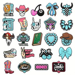Breloques de chaussures populaires en Europe, logo personnalisé, breloques en PVC Cowdy pour sabots, accessoires de chaussures - Product Image 3