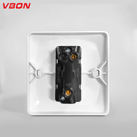 86*86mm Conception Simple 1 Gang 1 Way Switch 10A Electrical Home Application Wall Switch for Apartment Light