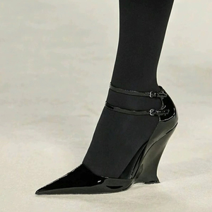 Sandalias de Moda con Tiras y Tacón de Cuña para Mujer - Product Image 5