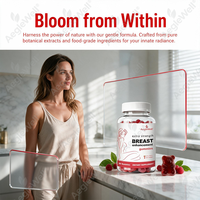Gummies d'augmentation mammaire pour femmes, supplément extra fort pour le bien-être des seins féminins, gummies en forme d'ours, étiquette privée OEM disponible