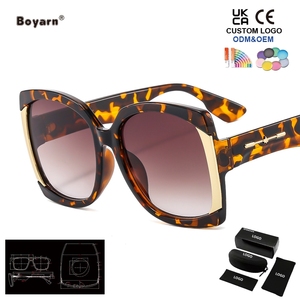 Gafas de Sol Cuadradas Grandes Retro Clásicas Boyarn para Mujer, Protección UV400, Lentes de Sol - Product Image 3
