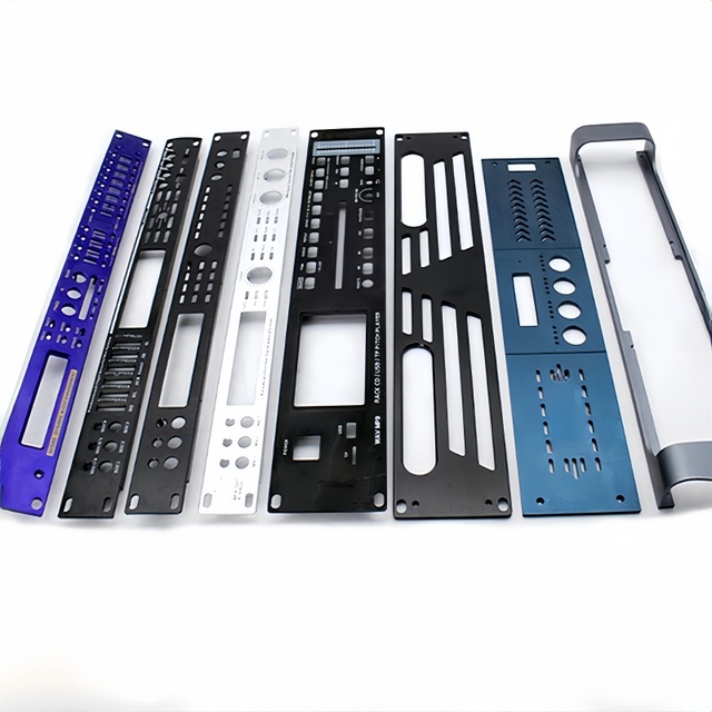 CNC Milling Wire EDM OEM Custom Aluminum Faceplate Audio Power Amplifier Enclosure Front Panel Back Plate Machining 3/4/5 Axis