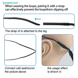 Loupes dentaires binoculaires Ergo <span class=keywords><strong>5x</strong></span> loupes pour la chirurgie buccale réduire la tête de flexion abaissement outil de dentisterie puissance de la machine - Product Image 5