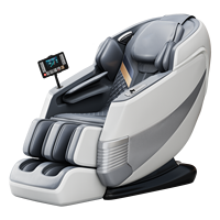 Fauteuil de massage professionnel SL Track chauffant, inclinable, zéro gravité, avec rouleaux, IA et massage 4D, et fonction de massage des jambes à articulation ouverte