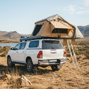 Tente de toit moderne en alliage d'aluminium léger, prix d'usine, pour <span class=keywords><strong>4</strong></span> <span class=keywords><strong>personnes</strong></span>, coque rigide, imperméable, pliable, camping quatre saisons, pour voiture - Product Image 1