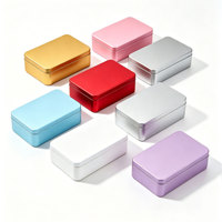 Boîte à biscuits de qualité alimentaire, boîte rectangulaire, emballage personnalisé, conteneur en métal imprimé avec couvercle pour bonbons, chocolat, pâtisserie, cadeau