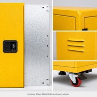 Caja de Distribución de Energía Portátil IP44, Gabinete Eléctrico de Acero para Obras de Construcción, OEM ODM