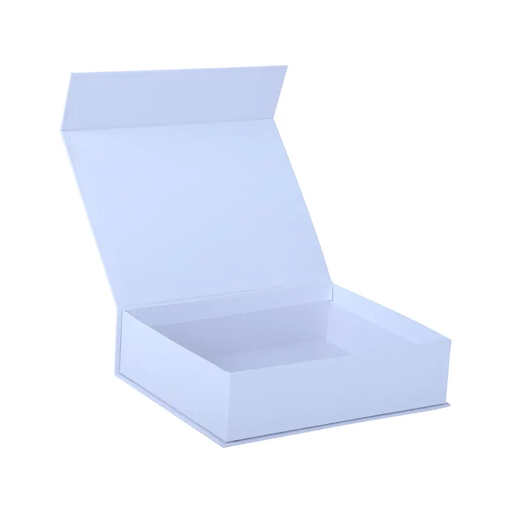 2024 Новое поступление, белая картонная косметическая коробка с магнитной косметической коробкой