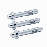 Goupille moletée sur mesure, fixateur métallique de précision, goupille d'alignement rainurée pour l'assemblage de machines, les dispositifs de fixation et les gabarits d'outillage CNC