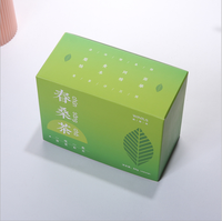 Boîte cadeau pour thé, emballage écologique biodégradable, pelliculage mat, gaufrage personnalisé, papier d'art premium 350 g/m²