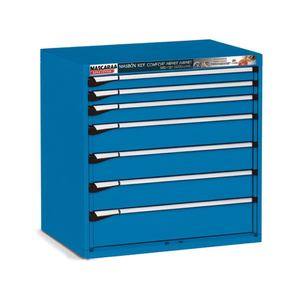 Fami Master Key Comfort Drawer <b>Cabinet</b> 7 Drawers 1020x726x1000 Mm Blue Ral5012 <b>Tool</b> <b>Storage</b> - Product Image 2