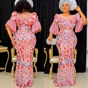 Abiti Lunghi <span class=keywords><strong>da</strong></span> <span class=keywords><strong>Sera</strong></span> <span class=keywords><strong>Taglie</strong></span> <span class=keywords><strong>Forti</strong></span> Africani per Donna 2023 Novità Dashiki Ankara con Paillettes, Abiti Eleganti <span class=keywords><strong>da</strong></span> Cerimonia Turchi, Vestiti Africani - Product Image 2