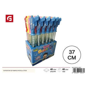 Espositore divertente per pistola a bolle per bambini 37cm per macchina a bolle 8445393210872