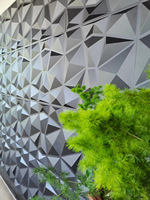 Panneau mural 3D en PVC KASARO, prix bas, noir, design extérieur imperméable, style traditionnel avec fonction anti-humidité