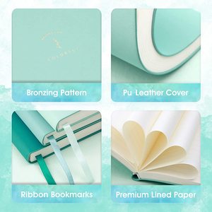 Paket Jurnal Sampul Lunak Perlengkapan Kantor, Desain Fashion, Logo Custom, Kulit PU, Notebook A5, Jilid Jahit, Hadiah - Product Image 4