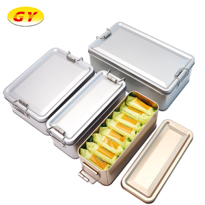 Bán buôn 150x60x60mm bạc cấp thực phẩm Tiramisu kim loại hộp thiếc rỗng tin có thể cho bánh kẹo tráng miệng trái cây sô cô la có thể tái chế - Product Image 4