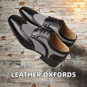 Zapatos de Vestir Ligeros de Cuero Genuino para Hombre, Oxfords Formales con Cierre de Cordones para Oficina y Carrera Profesional - Product Image 2