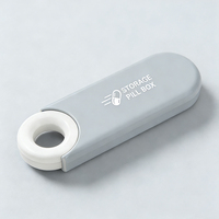 Boîte de rangement portable à 3 compartiments en plastique pour pilules, personnalisable avec logo OEM, étui de voyage pour médicaments quotidiens/hebdomadaires, vente en gros pour les pharmacies