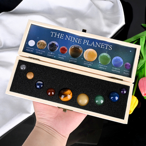 Esferas de Cristal de los Nueve Planetas, Productos Espirituales Naturales Curativos al por Mayor en una Elegante Caja, Otros Artesanías de Cristal - Product Image 2