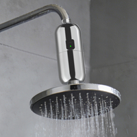 Filtre de douche pour salle de bain avec minuterie, cartouche filtrante KDF remplaçable, élimine le chlore avec filtre à vitamines pour une peau et des cheveux sains